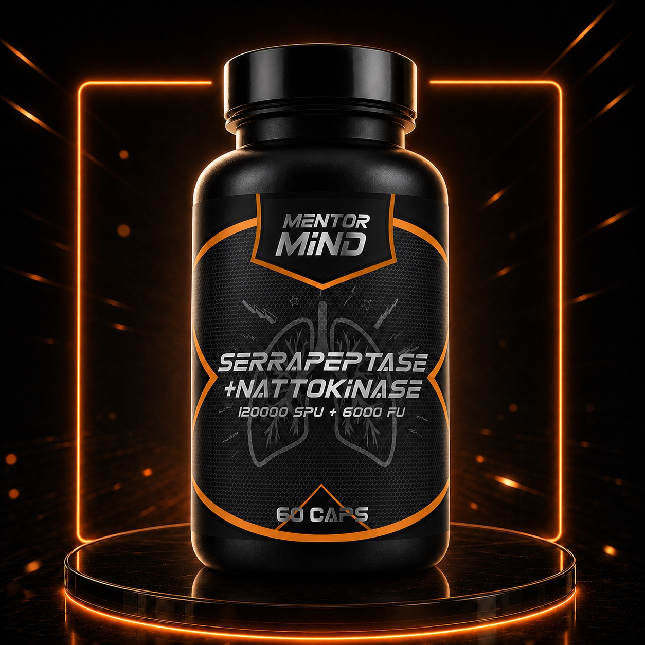 MentorMind Serrapeptase + Nattokinase 60 CAPS