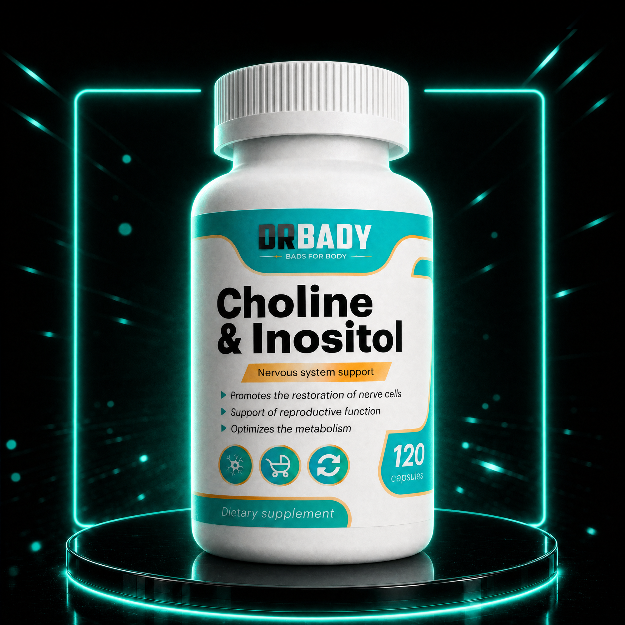 DrBADY Choline & inositol 120 CAPS