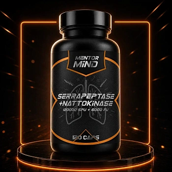 MentorMind Serrapeptase + Nattokinase 120 CAPS