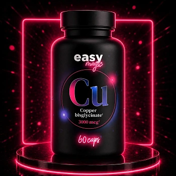 EasyMagic COPPER BISGLYCINATE 60 CAPS